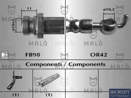 AKRON-MALÒ 80910 - Jarruletku inparts.fi