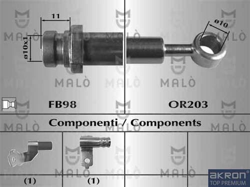 AKRON-MALÒ 80779 - Jarruletku inparts.fi