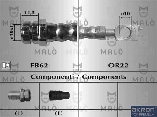 AKRON-MALÒ 81068 - Jarruletku inparts.fi