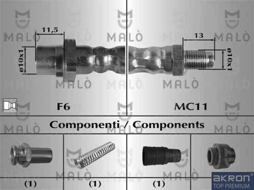 AKRON-MALÒ 81027 - Jarruletku inparts.fi
