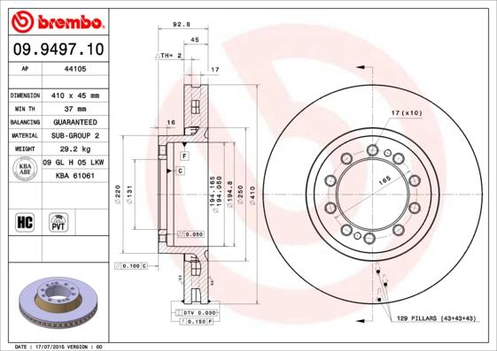 DT Spare Parts 4057795316522 - Jarrulevy inparts.fi