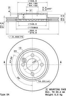 BOSCH 0 986 479 437 - Jarrulevy inparts.fi