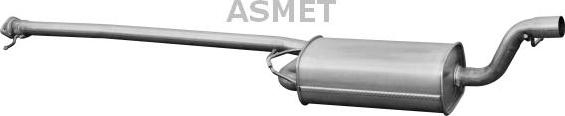 Asmet 07.154 - Keskiäänenvaimentaja inparts.fi