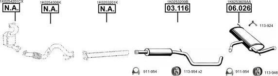 Asmet AU060050 - Pakoputkisto inparts.fi