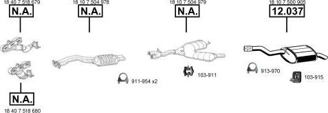 Asmet BM121895 - Pakoputkisto inparts.fi