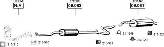 Asmet CI090905 - Pakoputkisto inparts.fi