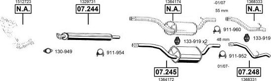 Asmet FO072905 - Pakoputkisto inparts.fi