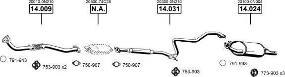 Asmet NI140250 - Pakoputkisto inparts.fi