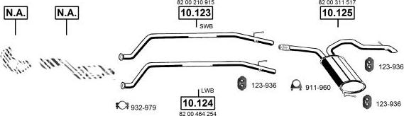 Asmet RE105670 - Pakoputkisto inparts.fi