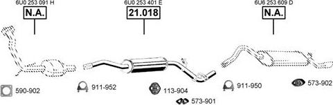 Asmet SK210800 - Pakoputkisto inparts.fi