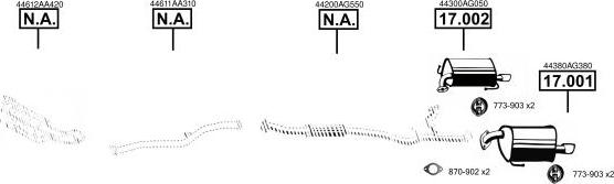 Asmet SU400445 - Pakoputkisto inparts.fi