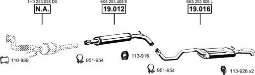 Asmet VA035675 - Pakoputkisto inparts.fi