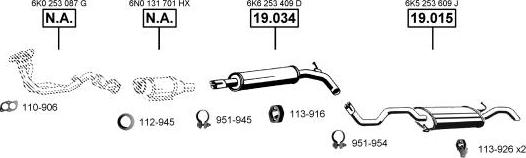 Asmet VA035410 - Pakoputkisto inparts.fi