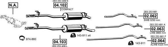 Asmet VA031085 - Pakoputkisto inparts.fi