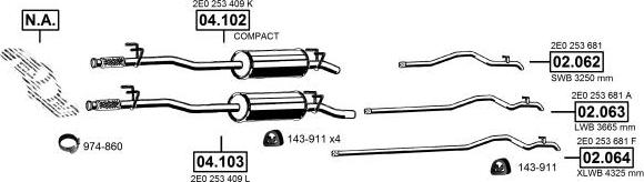 Asmet VA031080 - Pakoputkisto inparts.fi