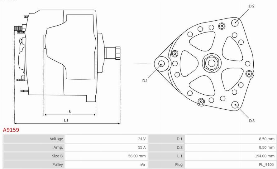 AS-PL A9159 - Laturi inparts.fi