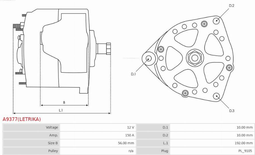 AS-PL A9377(LETRIKA) - Laturi inparts.fi