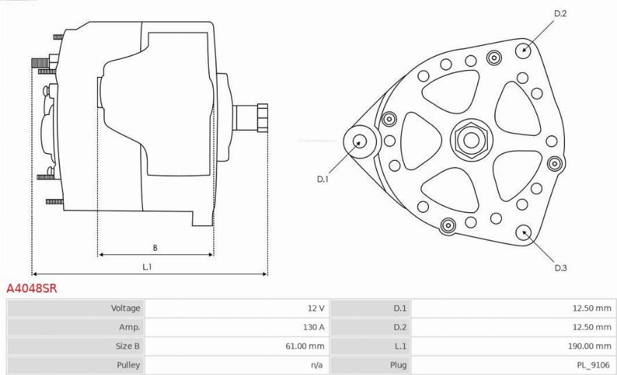 AS-PL A4048SR - Laturi inparts.fi