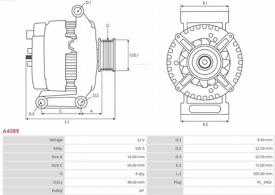 AS-PL A4089 - Laturi inparts.fi