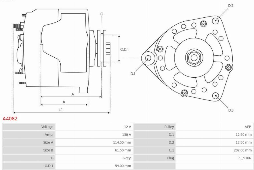 AS-PL A4082 - Laturi inparts.fi