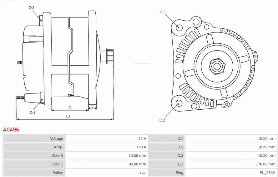 AS-PL A0496 - Laturi inparts.fi