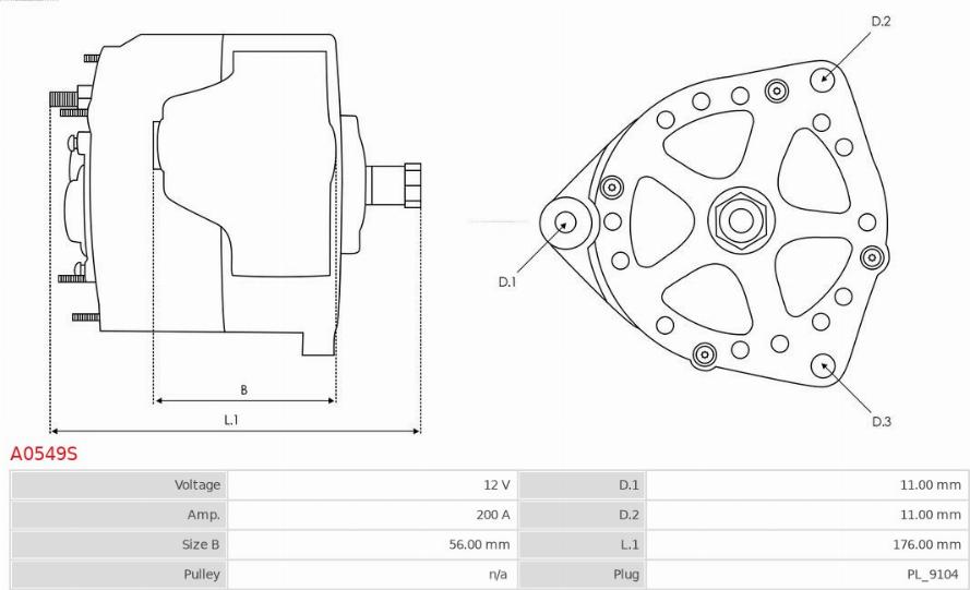 AS-PL A0549S - Laturi inparts.fi