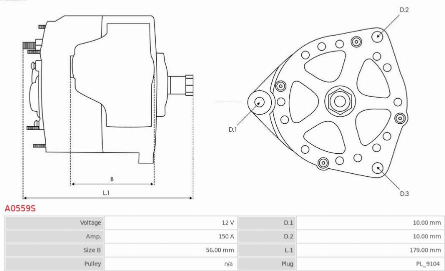 AS-PL A0559S - Laturi inparts.fi