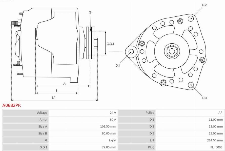 AS-PL A0682PR - Laturi inparts.fi