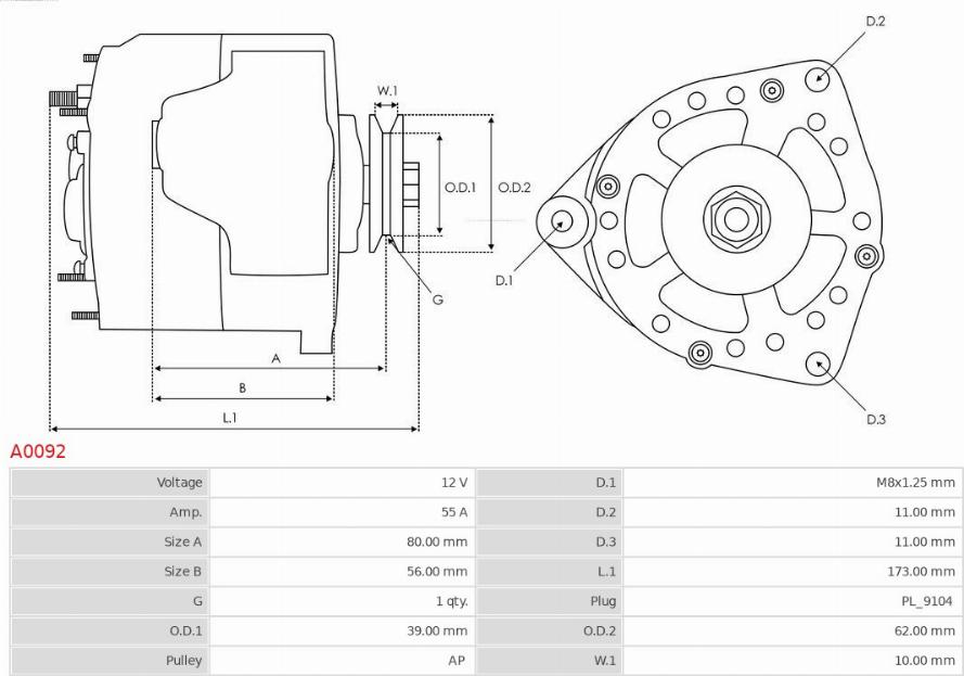 AS-PL A0092 - Laturi inparts.fi