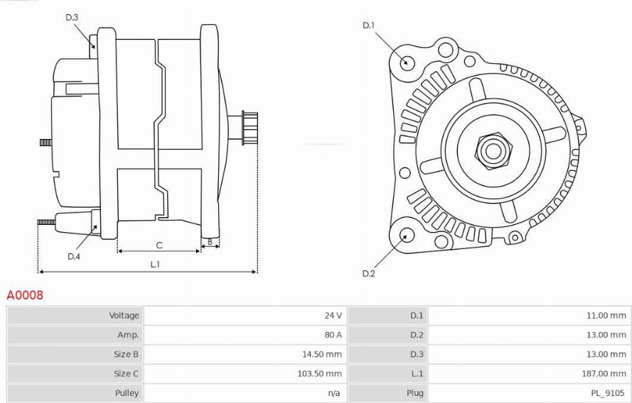 AS-PL A0008 - Laturi inparts.fi