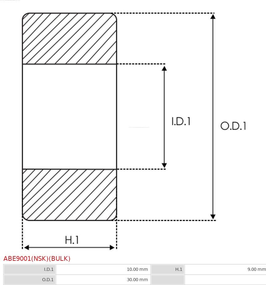 AS-PL ABE9001(NSK)(BULK) - Laakeri inparts.fi