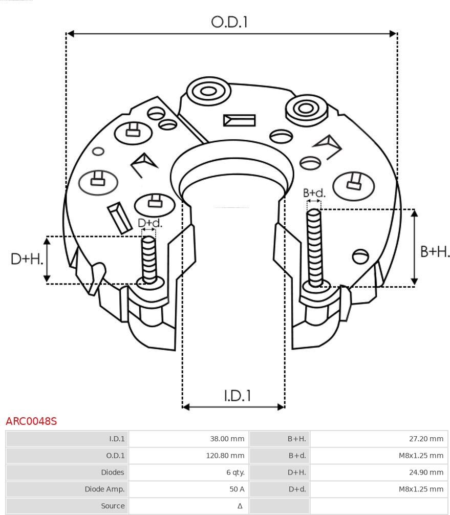 AS-PL ARC0048S - Tasasuuntain, generaattori inparts.fi