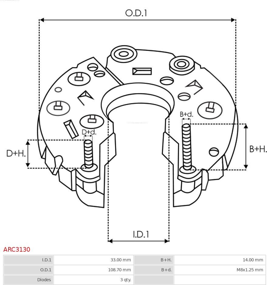 AS-PL ARC3130 - Tasasuuntain, generaattori inparts.fi