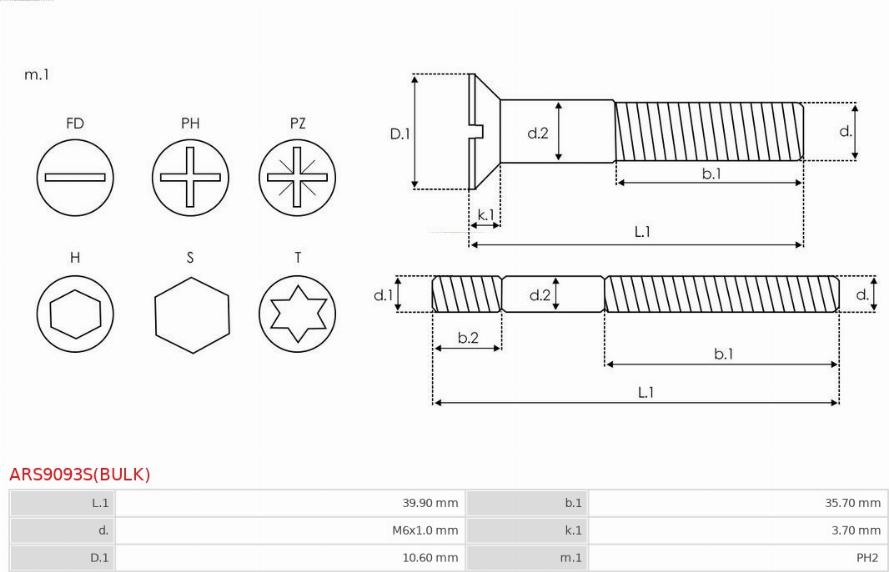 AS-PL ARS9093S(BULK) - Korjaussarja, laturi inparts.fi