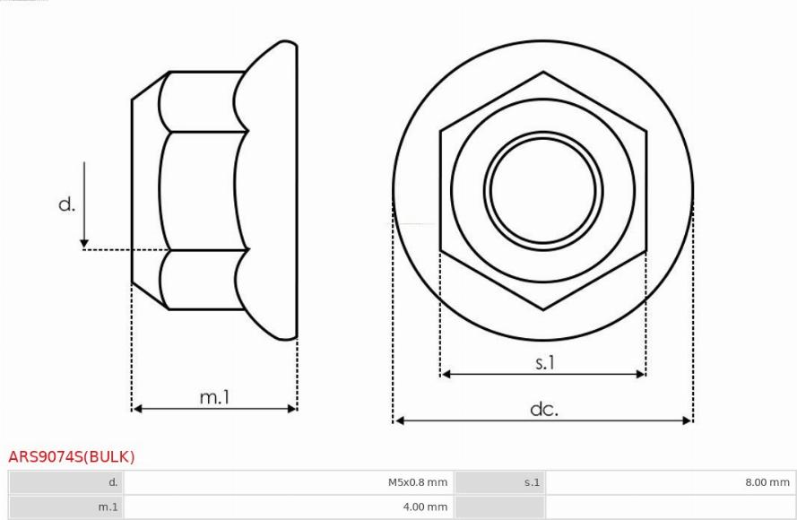 AS-PL ARS9074S(BULK) - Korjaussarja, laturi inparts.fi