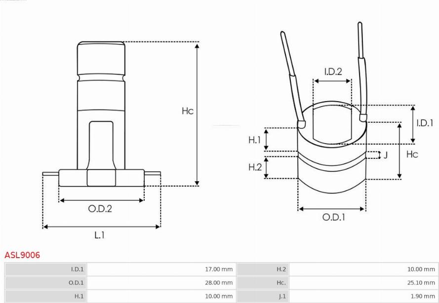 AS-PL ASL9006 - Liukurengas laturi inparts.fi