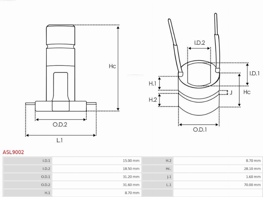 AS-PL ASL9002 - Liukurengas laturi inparts.fi