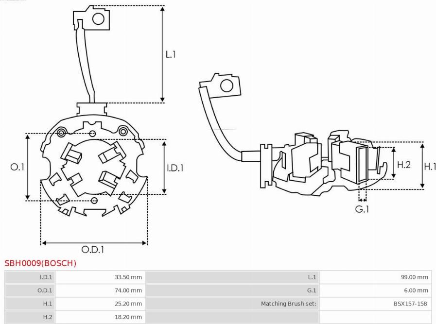 AS-PL SBH0009(BOSCH) - Hiilipidike inparts.fi