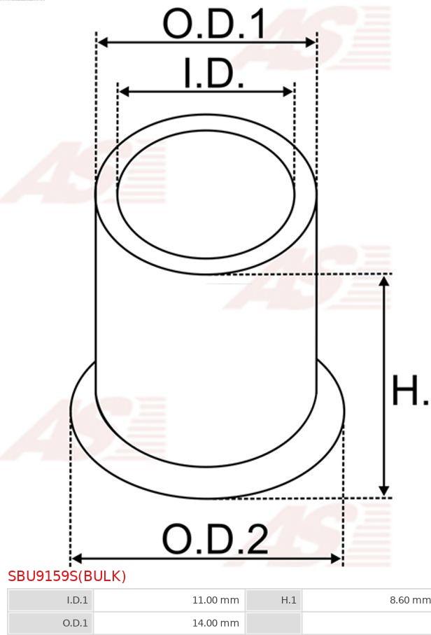 AS-PL SBU9159S(BULK) - Hela, käynnistinakseli inparts.fi