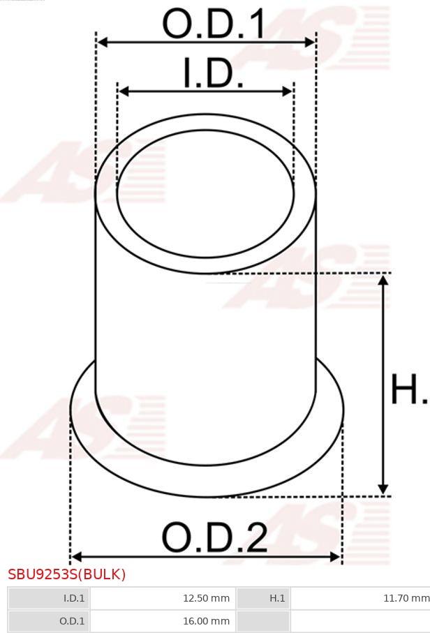 AS-PL SBU9253S(BULK) - Hela, käynnistinakseli inparts.fi