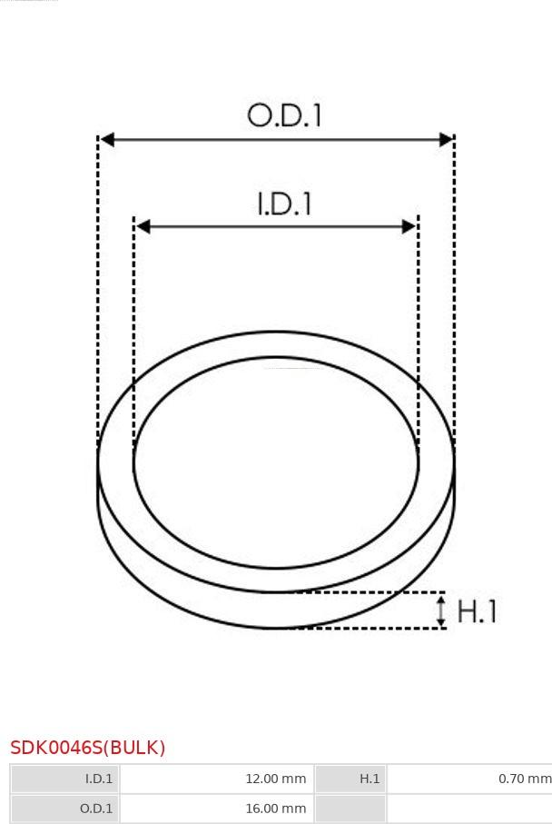 AS-PL SDK0046S(BULK) - Korjaussarja, laturi inparts.fi