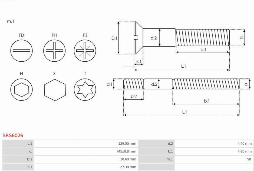 AS-PL SRS6026 - Korjaussarja, laturi inparts.fi