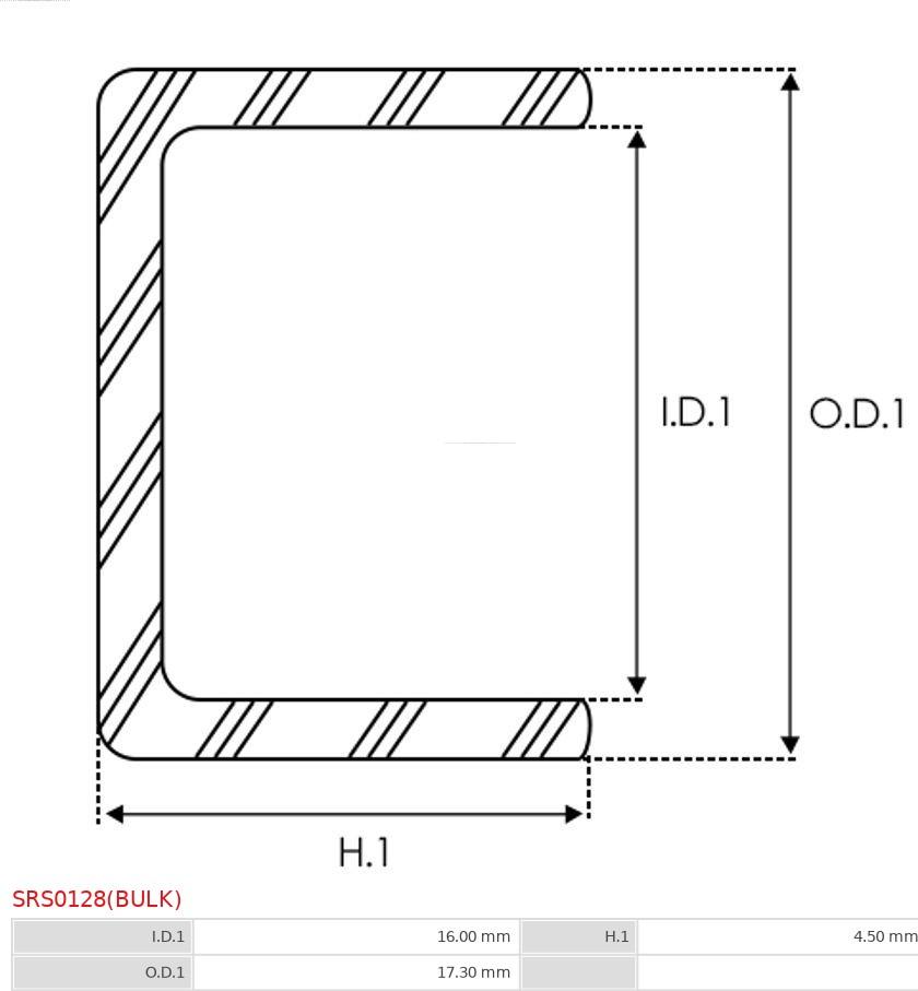 AS-PL SRS0128(BULK) - Korjaussarja, käynnistinmoott. inparts.fi