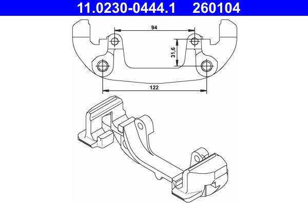 ATE 11.0230-0444.1 - Pidike, jarrusatula inparts.fi