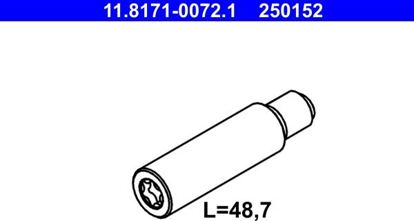 ATE 11.8171-0072.1 - Ohjaustappi, jarrusatula inparts.fi