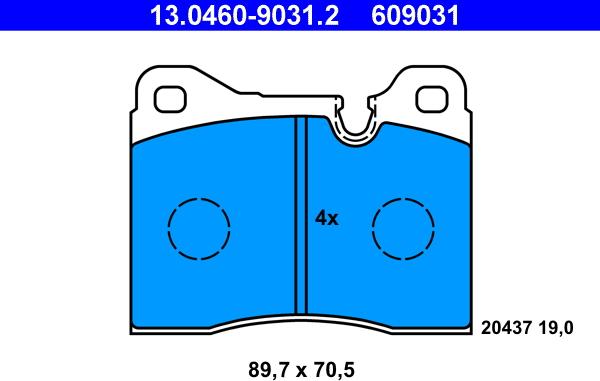 ATE 13.0460-9031.2 - Jarrupala, levyjarru inparts.fi