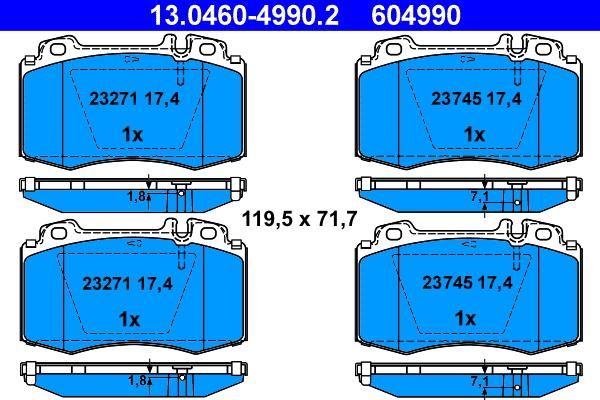 ATE 13.0460-4990.2 - Jarrupala, levyjarru inparts.fi