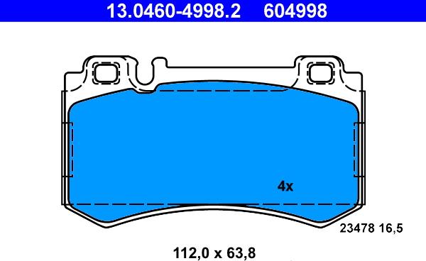 ATE 13.0460-4998.2 - Jarrupala, levyjarru inparts.fi