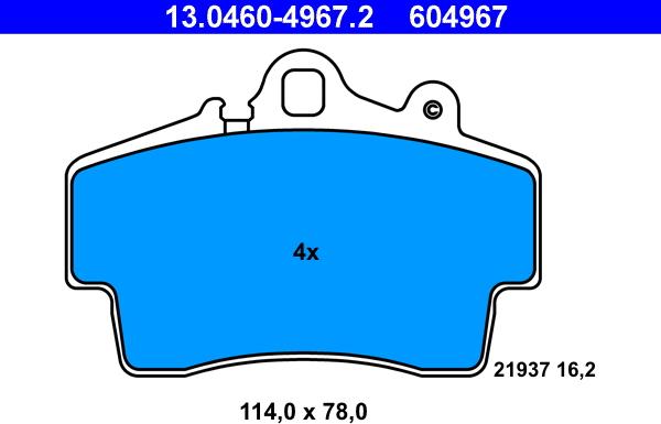 ATE 13.0460-4967.2 - Jarrupala, levyjarru inparts.fi