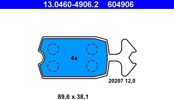 ATE 13.0460-4906.2 - Jarrupala, levyjarru inparts.fi